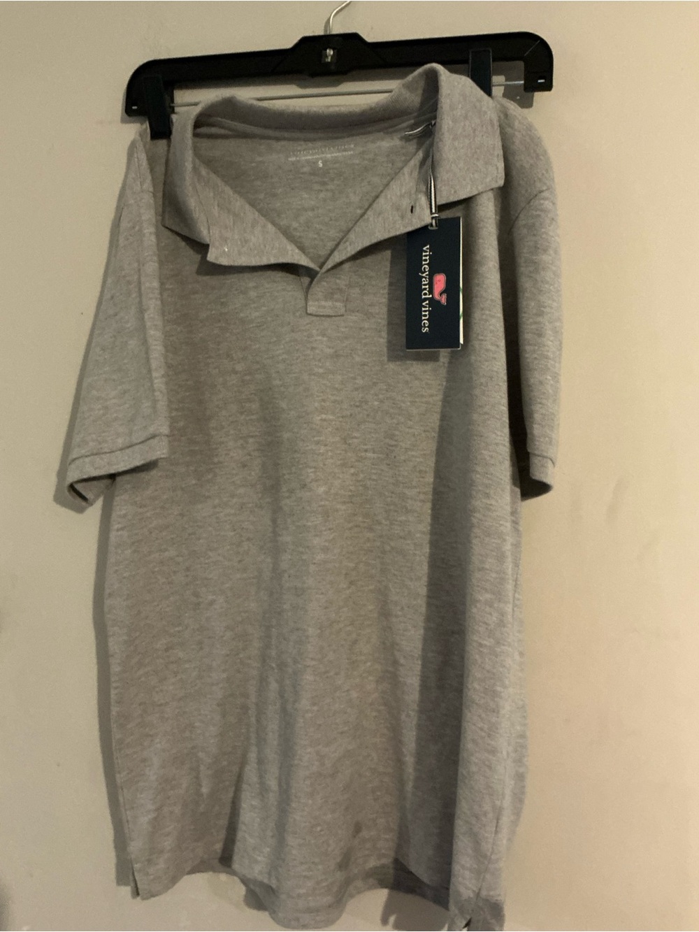 Vineyard Vines Light Gray Men's Polo